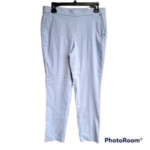 Anne Klein Zen Blue Slim Ankle Pull On Pants Size 6